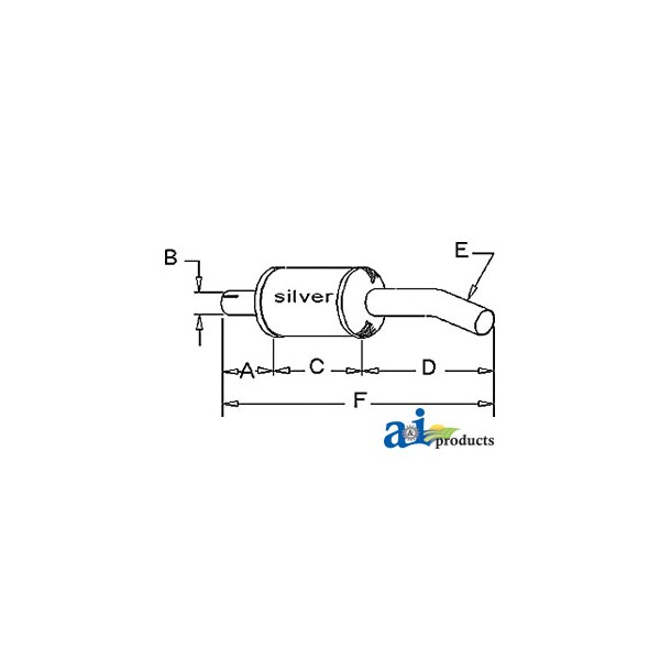 Muffler 8.5" x10" x30"
